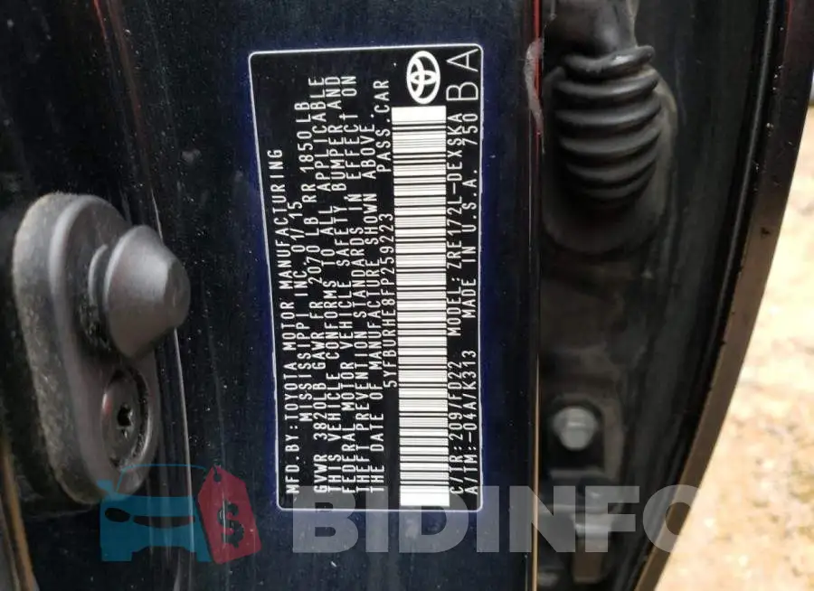 5YFBURHE8FP259223 Photo# 12