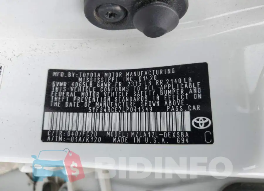 5YFS4RCE7LP041549 Photo# 12