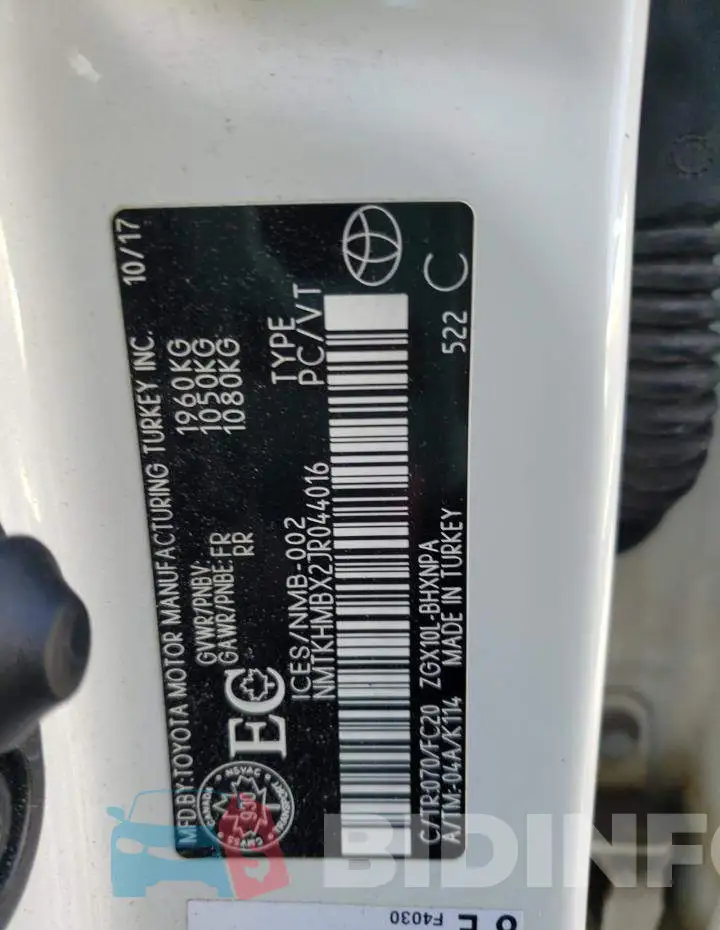 NMTKHMBX2JR044016 Photo# 12