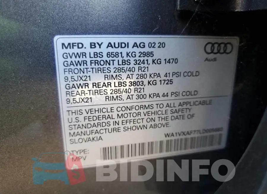 WA1VXAF77LD005683 Photo# 10
