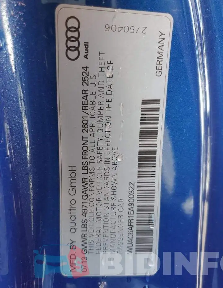 WUAC6AFR1EA900322 Photo# 12
