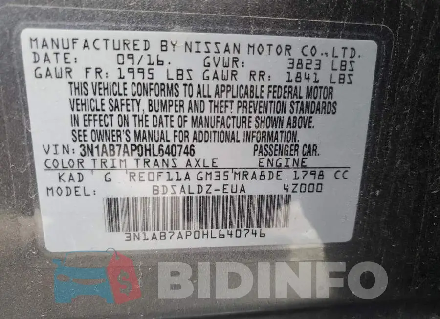 3N1AB7AP0HL640746 Photo# 12