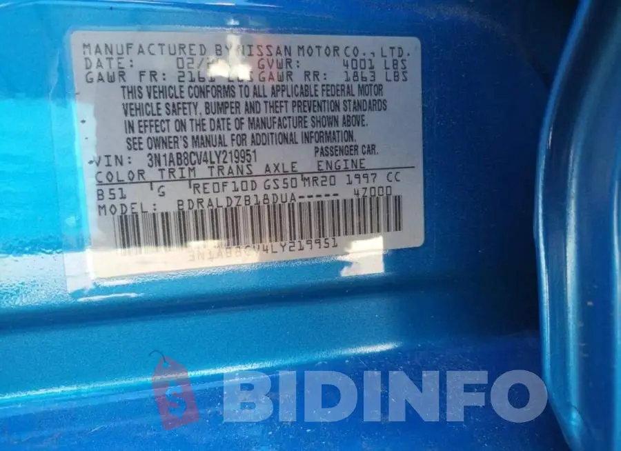 3N1AB8CV4LY219951 Photo# 12