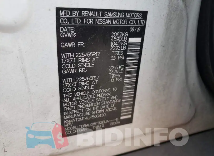 KNMAT2MT4LP500430 Photo# 14