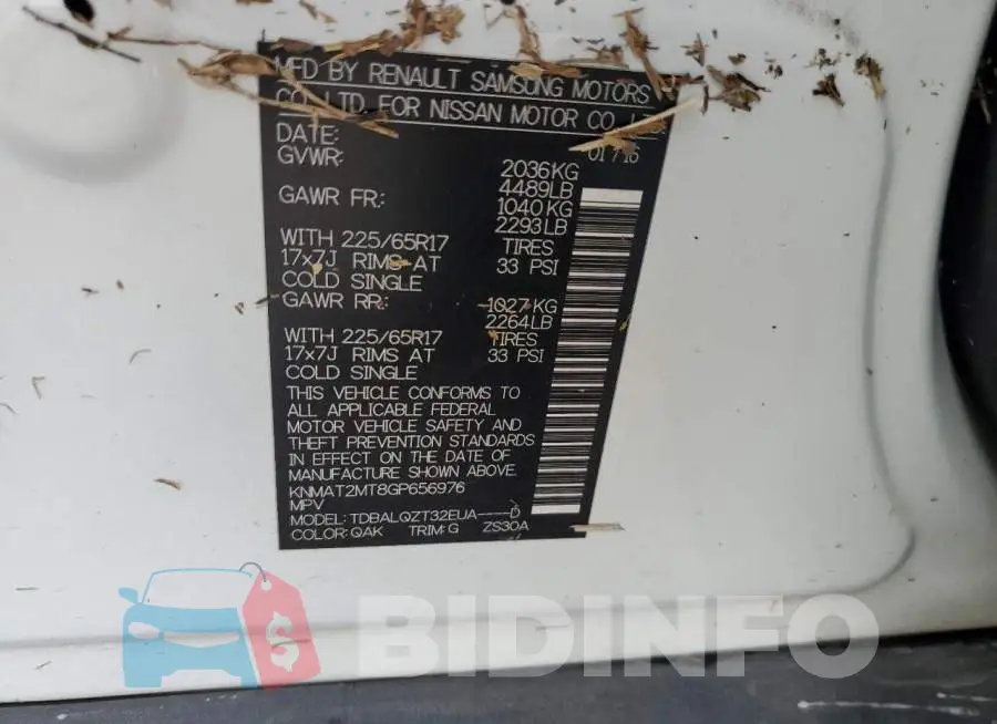 KNMAT2MT8GP656976 Photo# 12