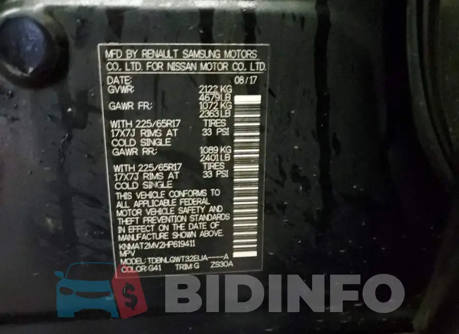 KNMAT2MV2HP619411 Photo# 13