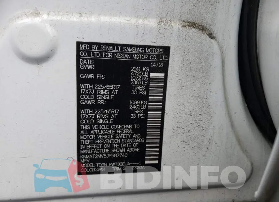 KNMAT2MV5JP587740 Photo# 14