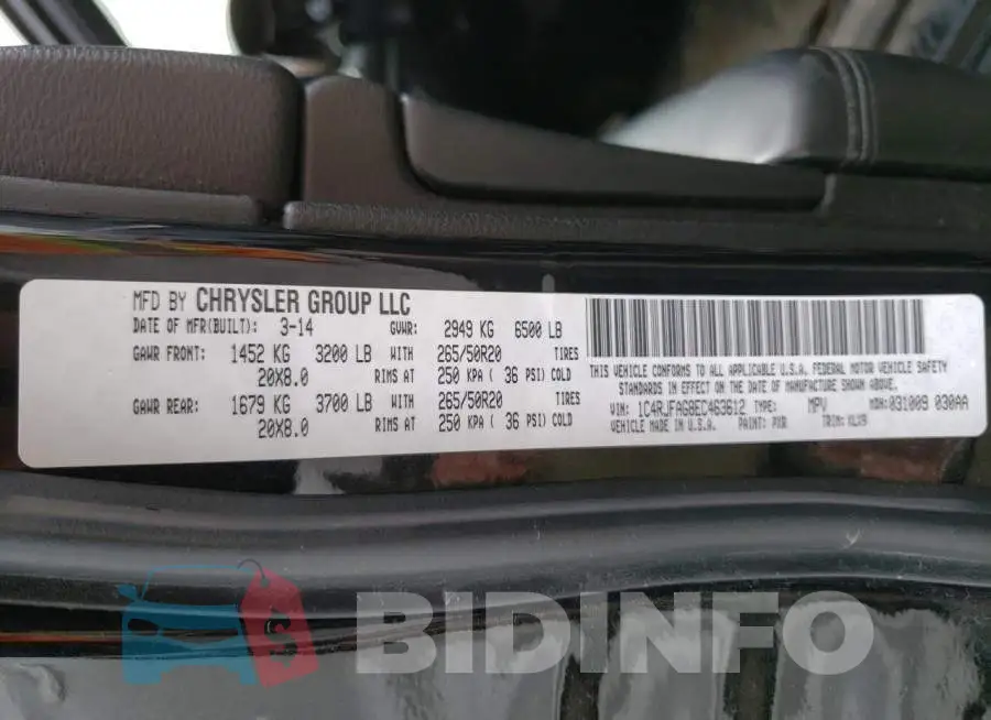 1C4RJFAG8EC463612 Photo# 13