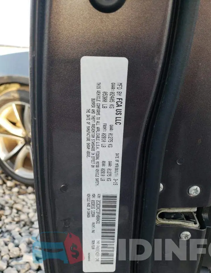 2C3CDXCT3FH800431 Photo# 12