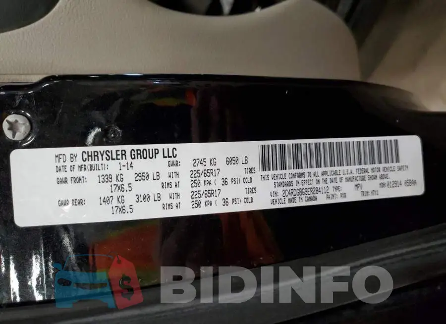 2C4RDGBG9ER284112 Photo# 13