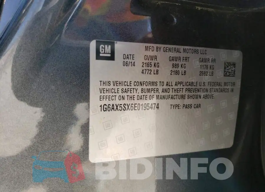 1G6AX5SX6E0195474 Photo# 12