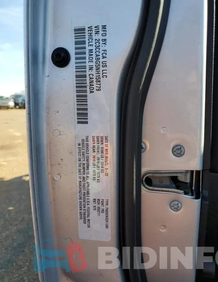 2C3CCABG5NH158779 Photo# 12