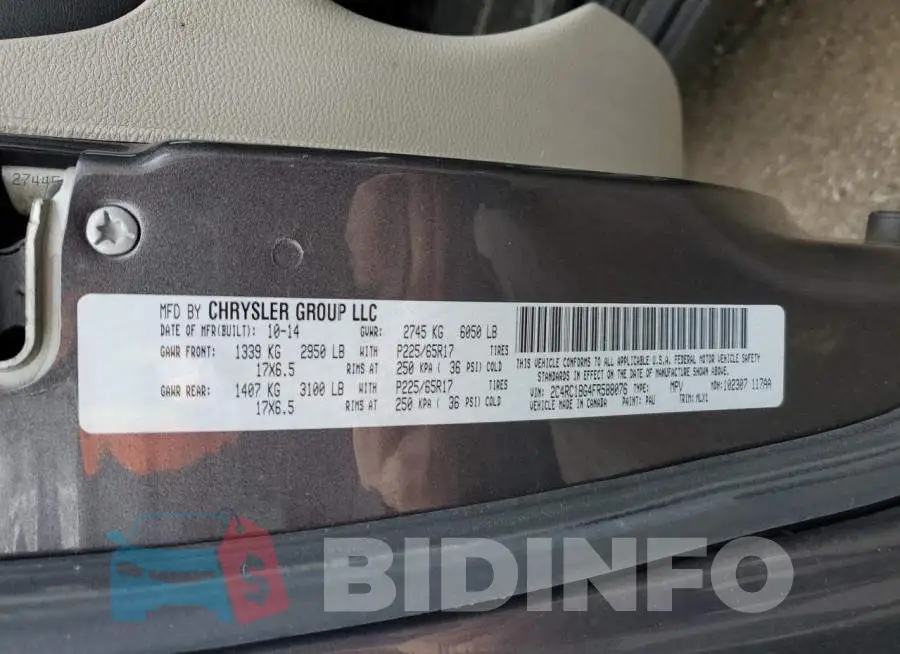 2C4RC1BG4FR588076 Photo# 14