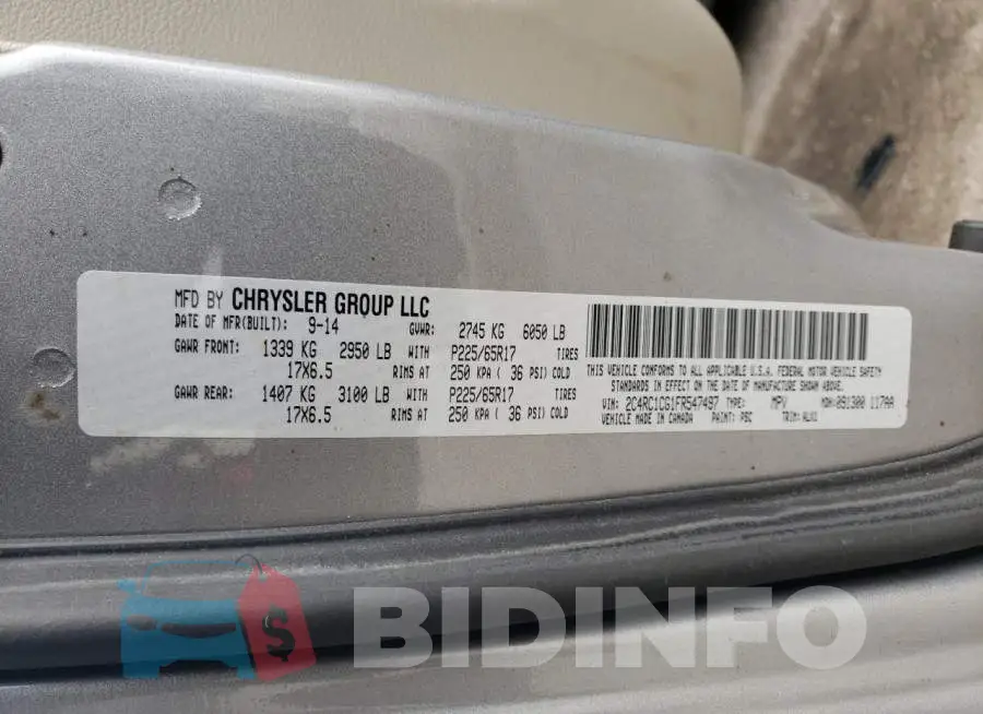 2C4RC1CG1FR547497 Photo# 13