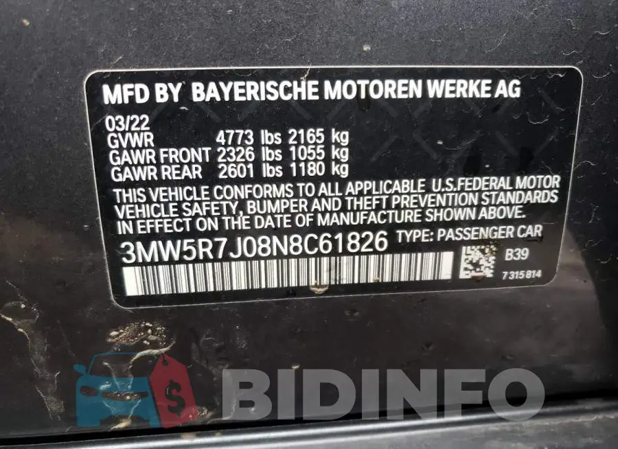 3MW5R7J08N8C61826 Photo# 12