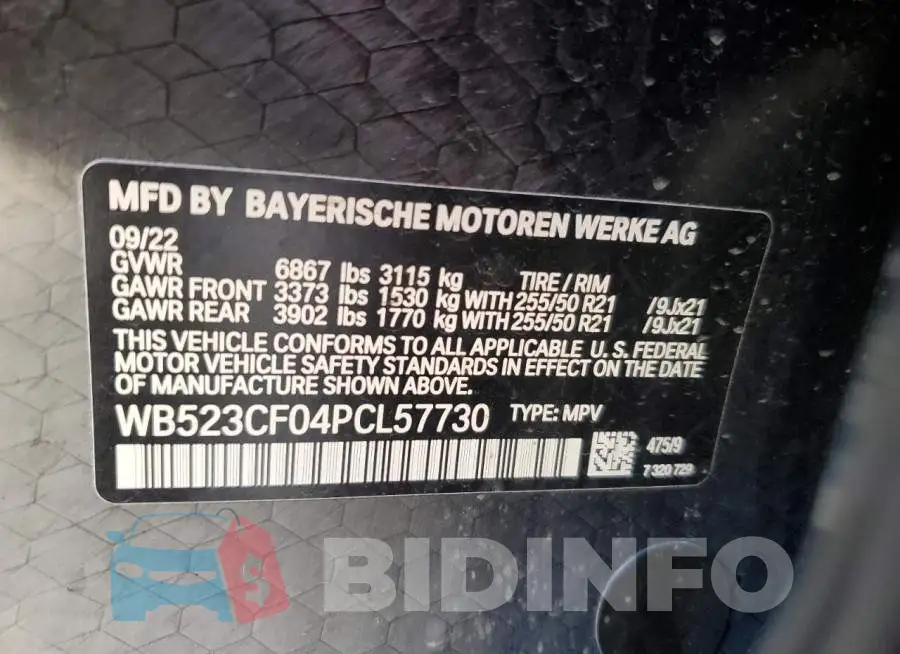 WB523CF04PCL57730 Photo# 13