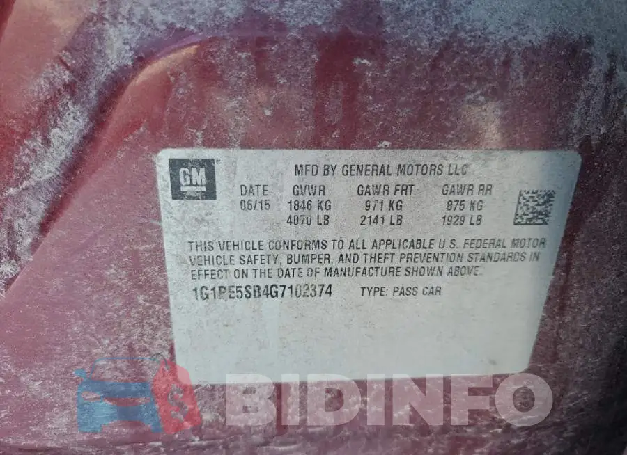 1G1PE5SB4G7102374 Photo# 12