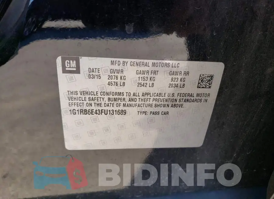 1G1RB6E43FU131689 Photo# 12