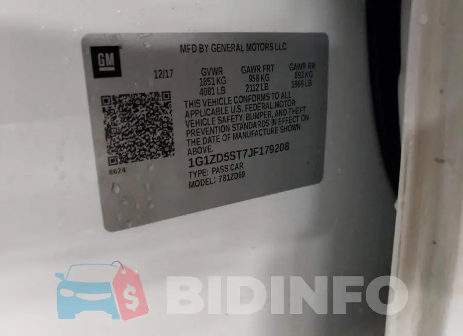1G1ZD5ST7JF179208 Photo# 12