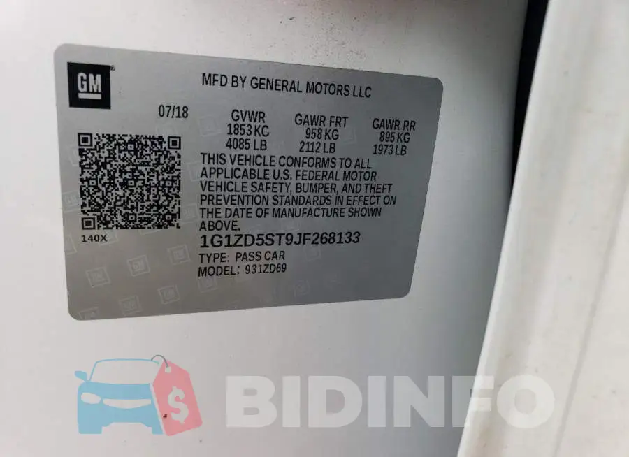 1G1ZD5ST9JF268133 Photo# 13
