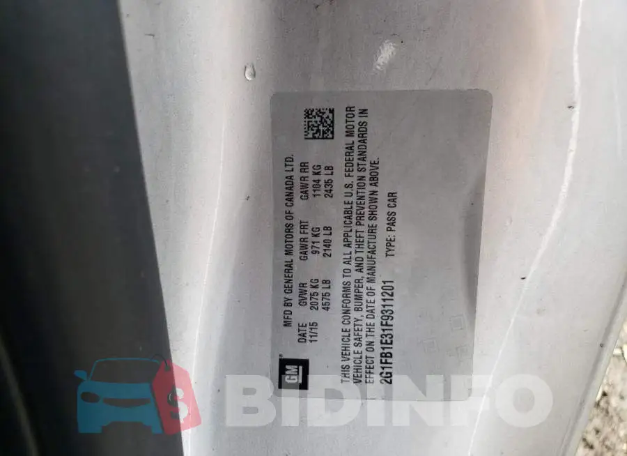 2G1FB1E31F9311201 Photo# 12
