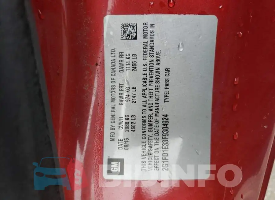 2G1FD1E33F9304924 Photo# 13