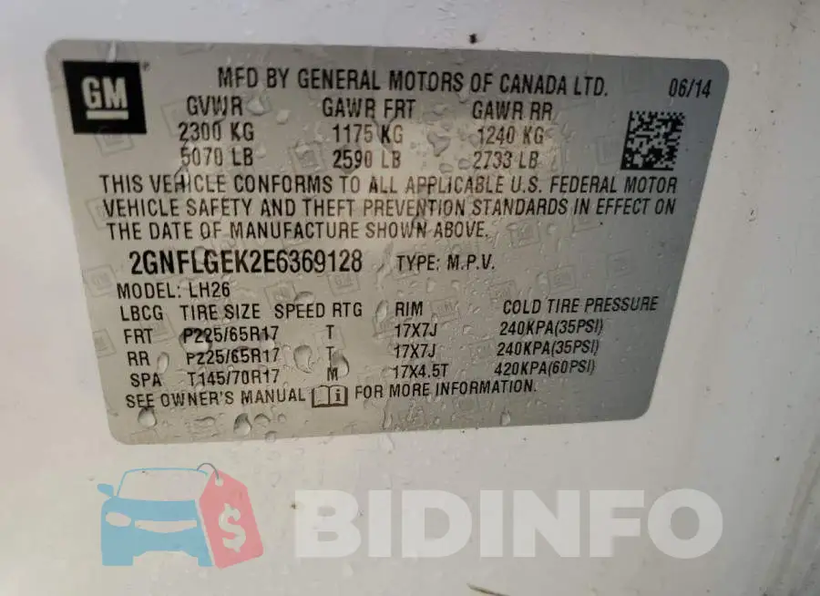 2GNFLGEK2E6369128 Photo# 13