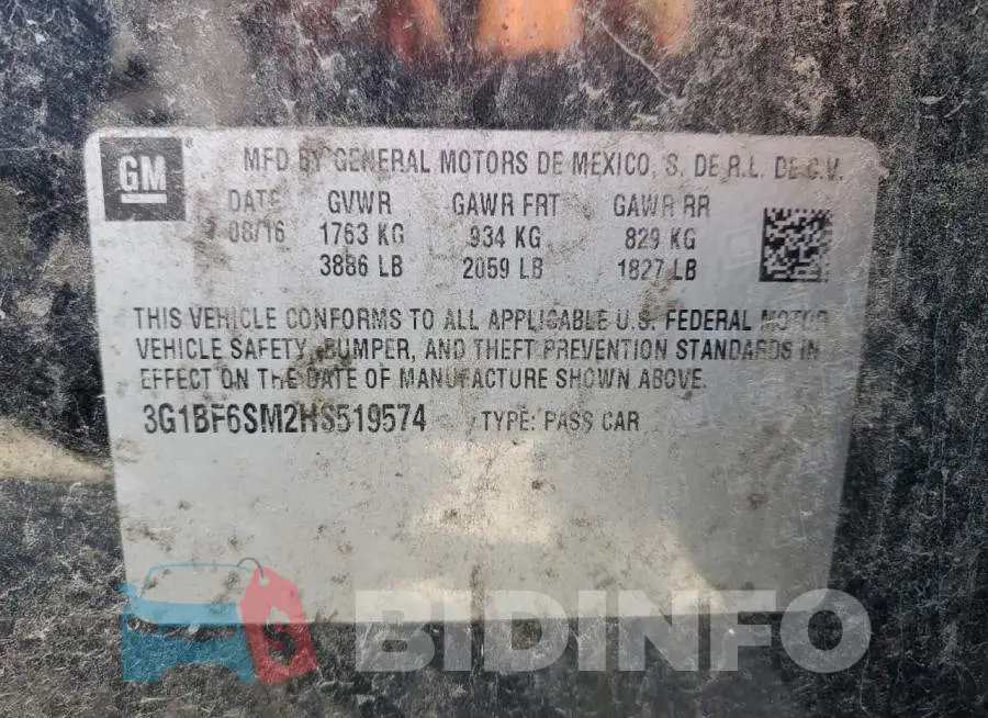 3G1BF6SM2HS519574 Photo# 12