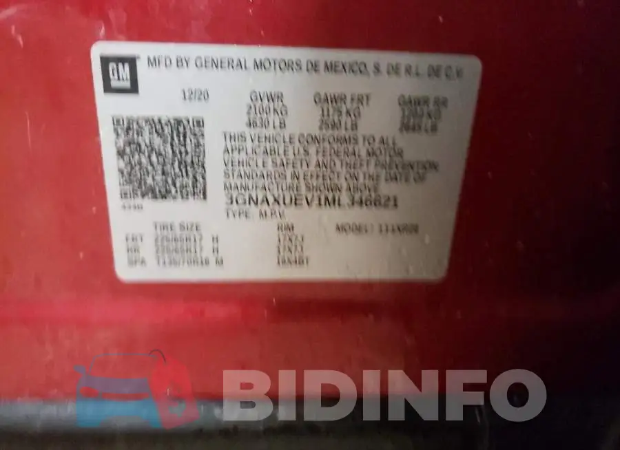 3GNAXUEV1ML346621 Photo# 14