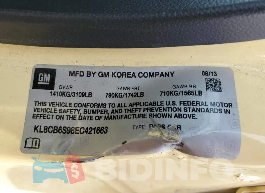 KL8CB6S98EC421663 Photo# 12