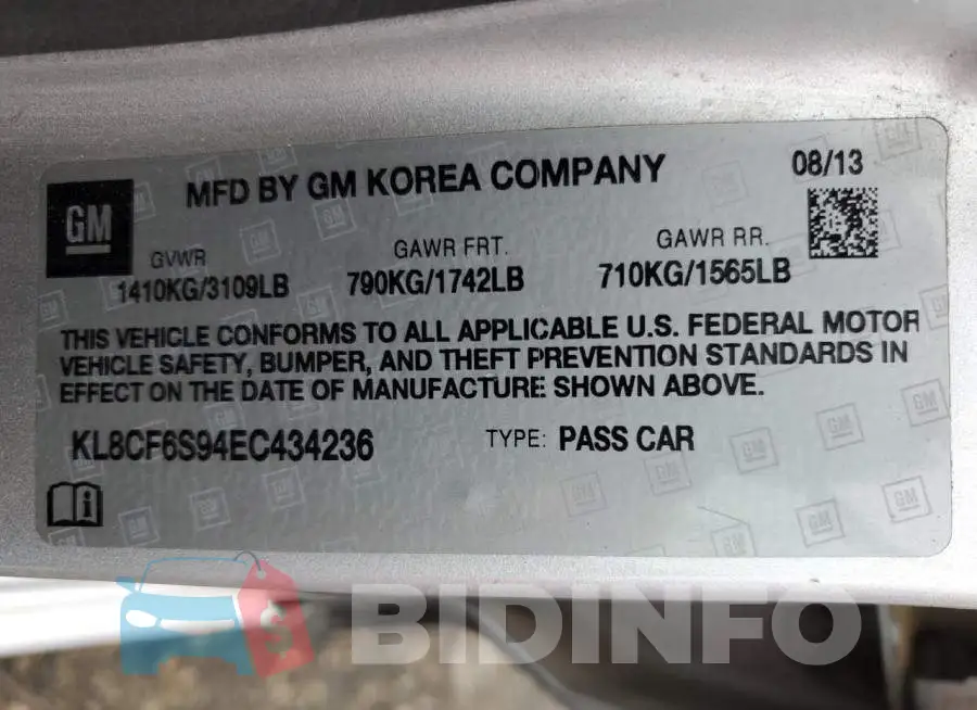 KL8CF6S94EC434236 Photo# 12
