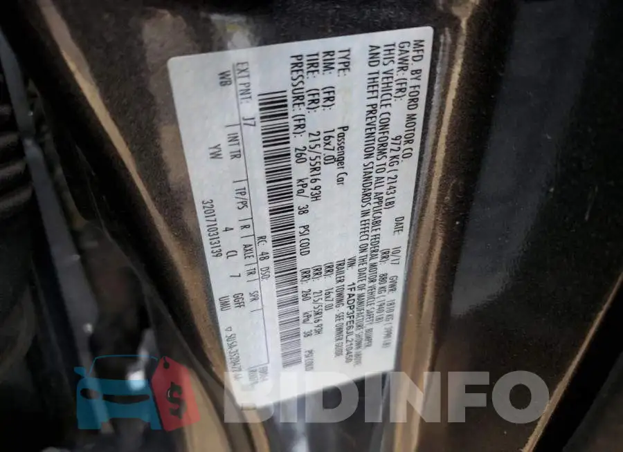 1FADP3FE6JL210450 Photo# 12