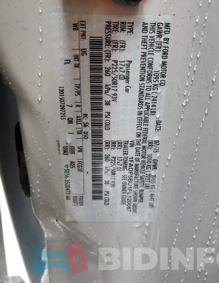 1FADP5BU1FL120087 Photo# 13