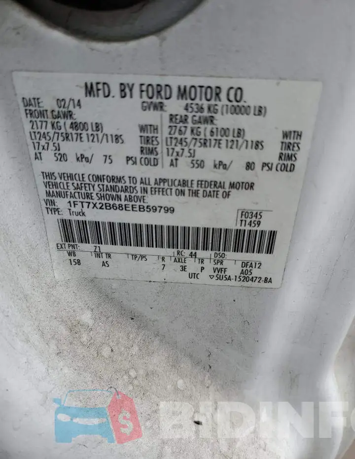 1FT7X2B68EEB59799 Photo# 12