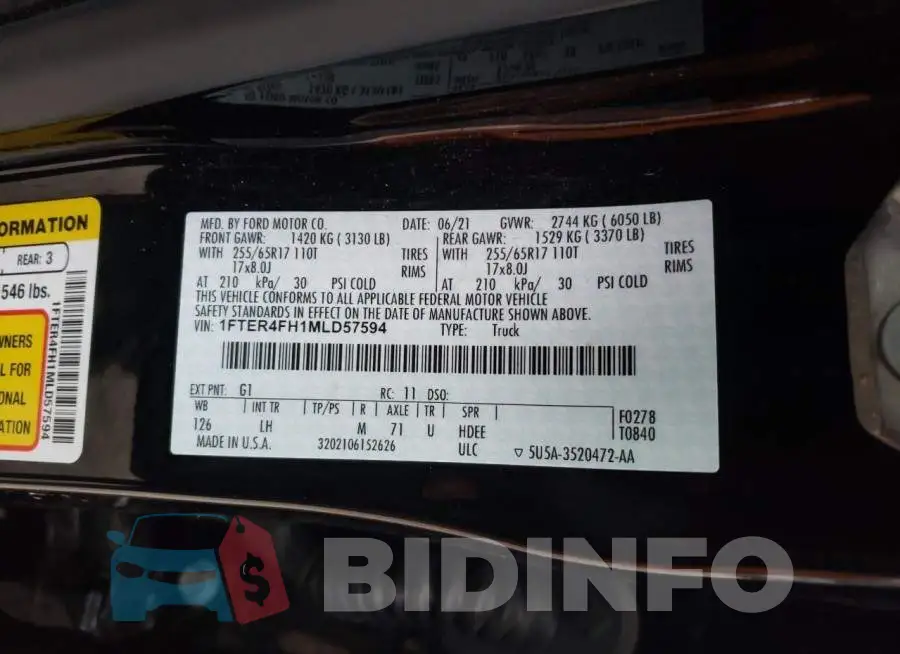 1FTER4FH1MLD57594 Photo# 12