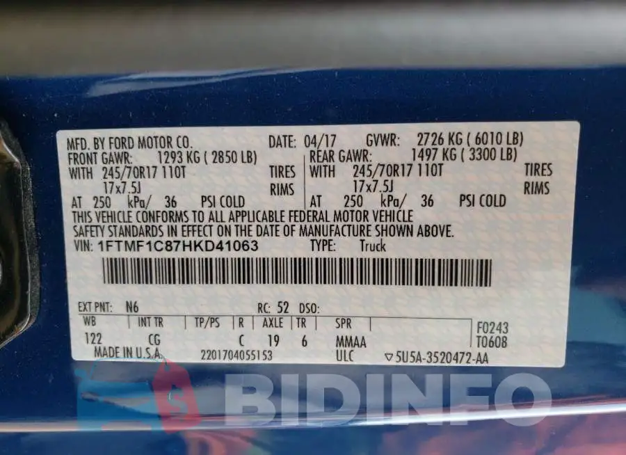 1FTMF1C87HKD41063 Photo# 12
