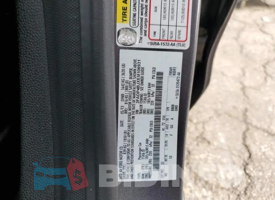 3FADP4BJXEM106931 Photo# 10