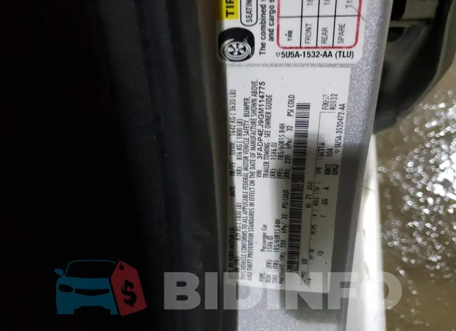 3FADP4EJ9GM114775 Photo# 12