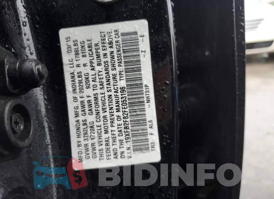 19XFB2F82FE053196 Photo# 12
