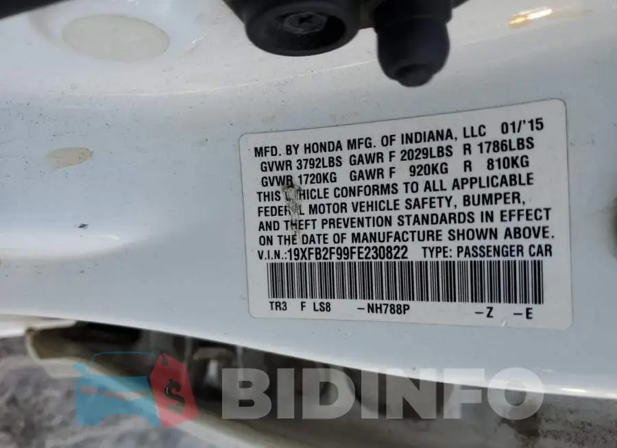 19XFB2F99FE230822 Photo# 12