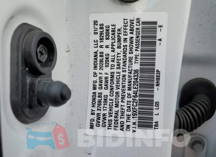 19XFC2F64LE204336 Photo# 12