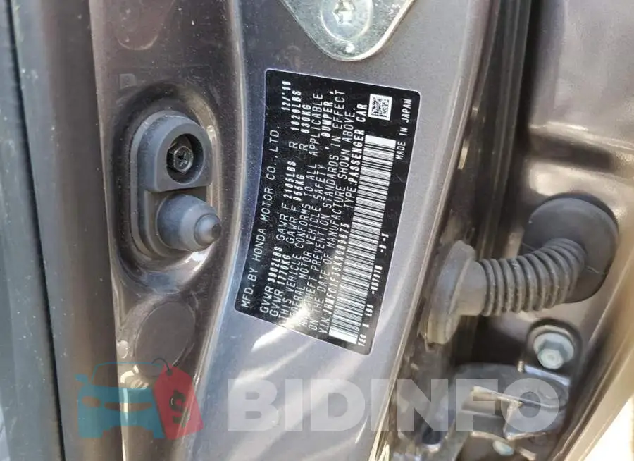 JHMFC1F35KX009875 Photo# 12