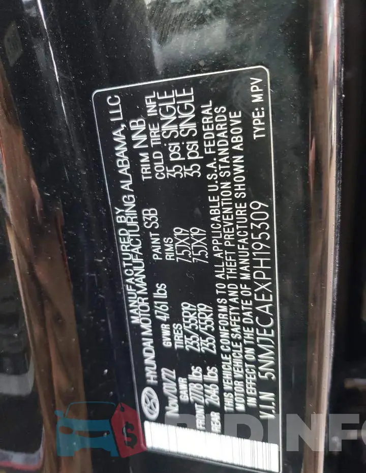 5NMJECAEXPH195309 Photo# 13