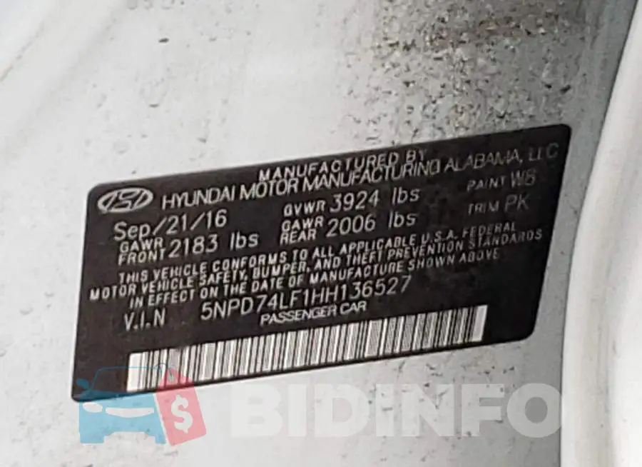 5NPD74LF1HH136527 Photo# 12
