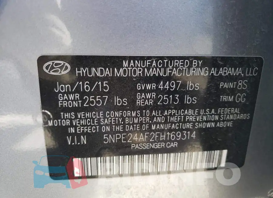 5NPE24AF2FH169314 Photo# 12