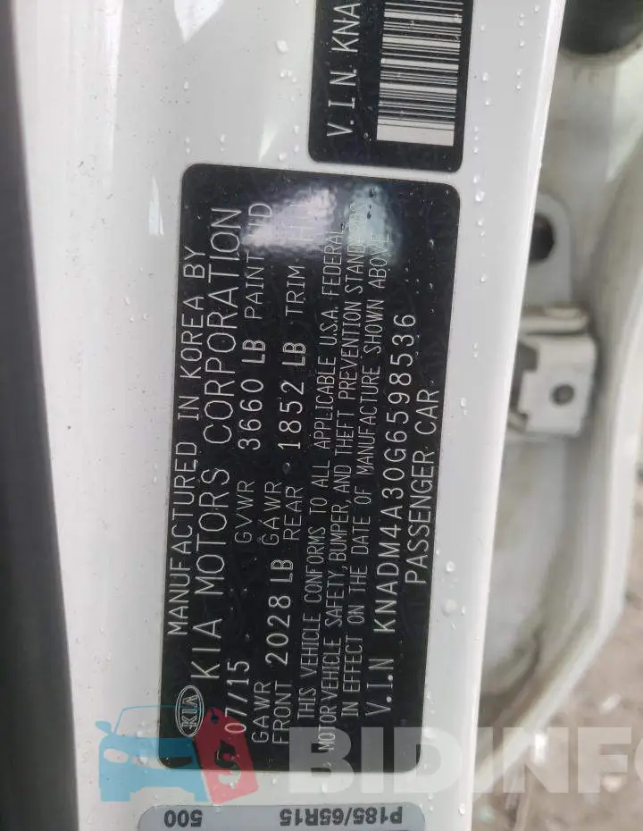 KNADM4A30G6598536 Photo# 12