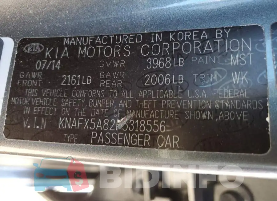 KNAFX5A82F5318556 Photo# 12