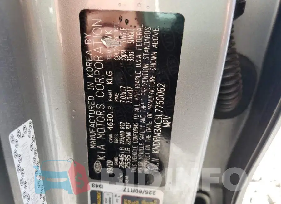 KNDPM3AC5L7760062 Photo# 13