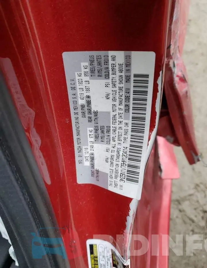 3MZBN1V76HM120414 Photo# 12