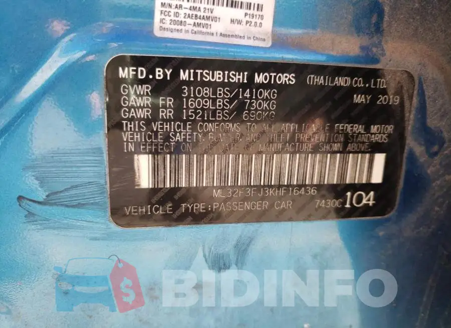ML32F3FJ3KHF16436 Photo# 12